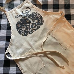 Leopard Print Pumpkin Apron NWT